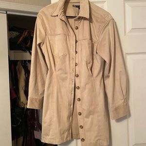 NWT Button-up Suede Zara Dress Size Medium